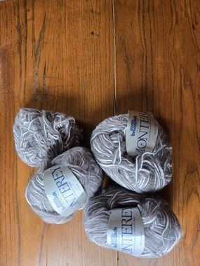 3-Lightweight Wool-Blend Yarn in Gray - Soft Fiber for Knitting & Crochet